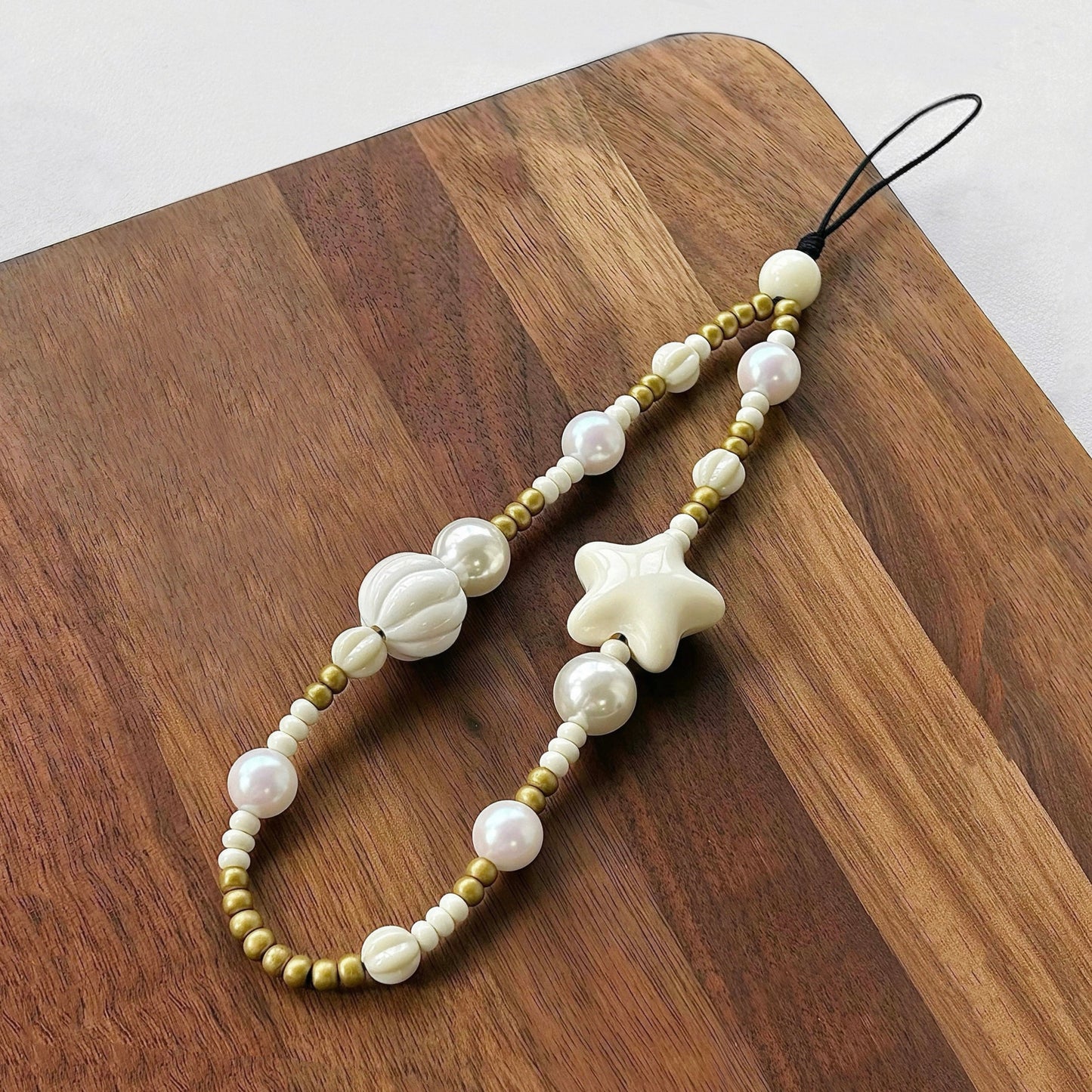 Starry Pearl Delight Phone Charm